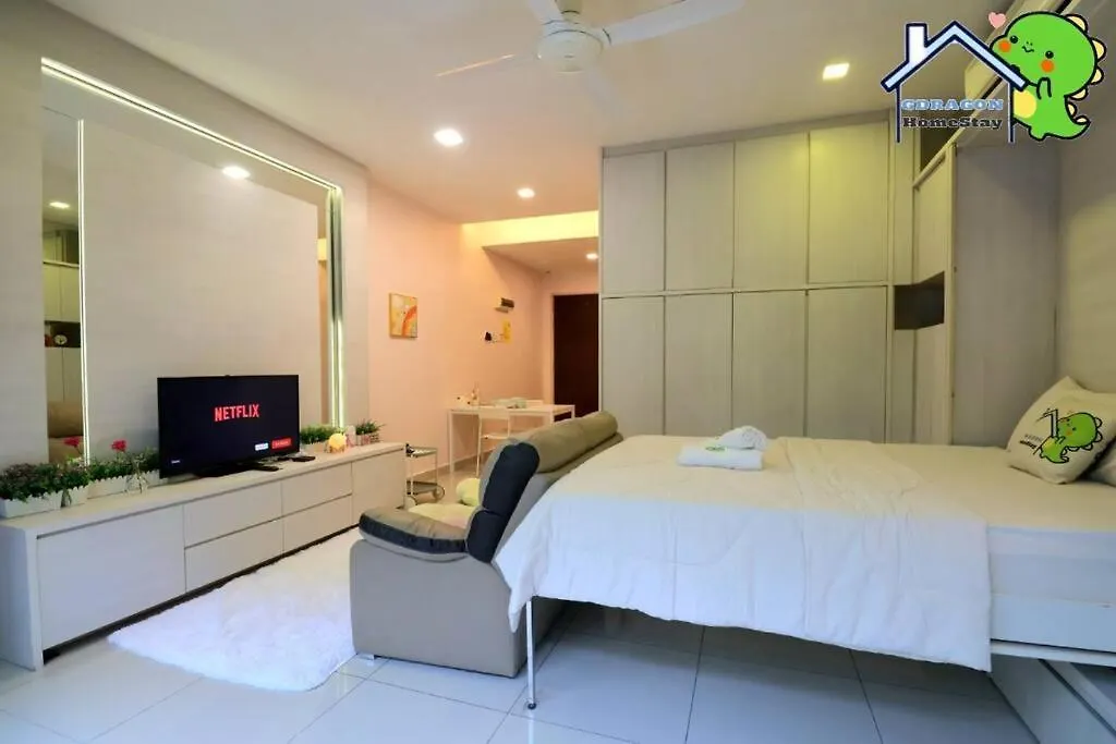 Apartment Palazio Comfy Studio Pool Access From Patio By Gdragon Homestay Johor Bahru