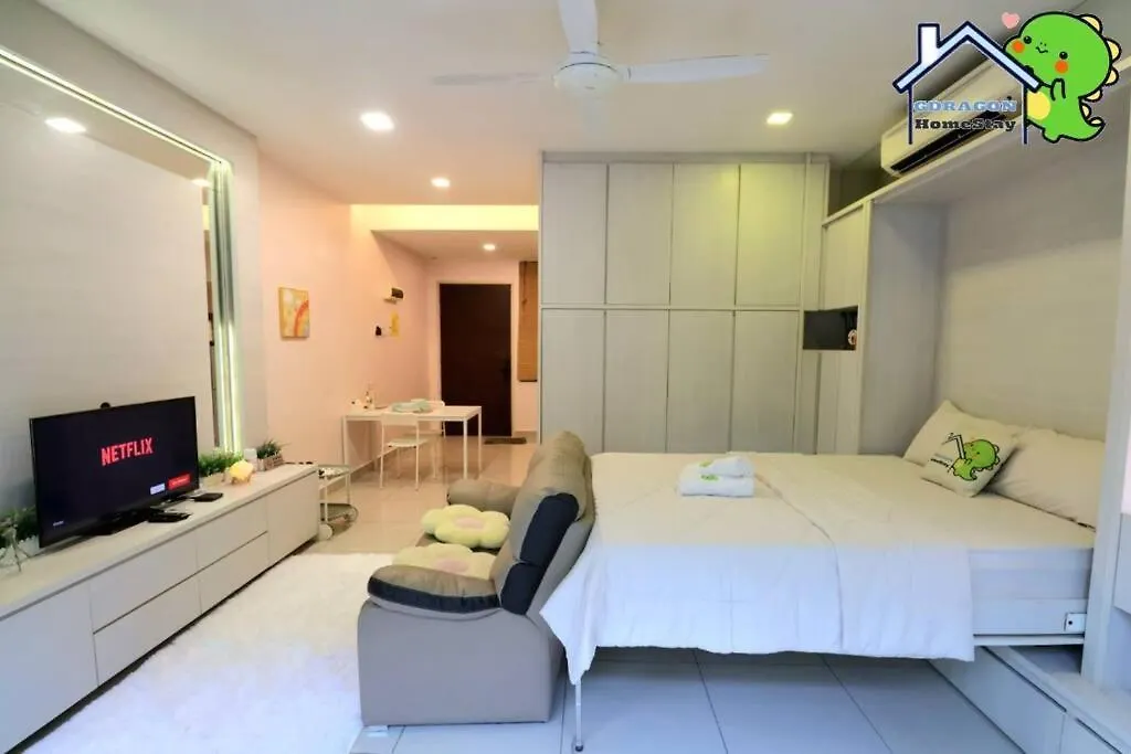 Palazio Comfy Studio Pool Access From Patio By Gdragon Homestay Johor Bahru Apartment
