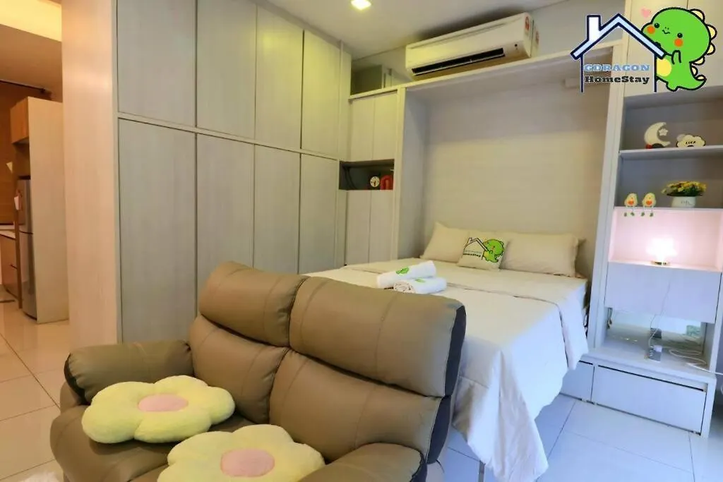 Palazio Comfy Studio Pool Access From Patio By Gdragon Homestay Johor Bahru Apartment